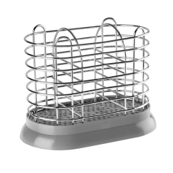 Ociekacz na sztućce z podstawką 0005 szary
