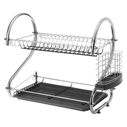 Suszarka do naczyń silikonowa 2 poziomowa CAMELIA 27084 szary