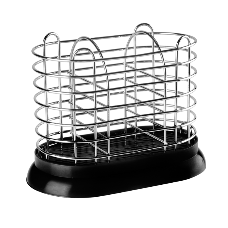 Ociekacz na sztućce z podstawką 0005 czarny