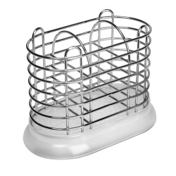 Ociekacz na sztućce z podstawką 0005 biały