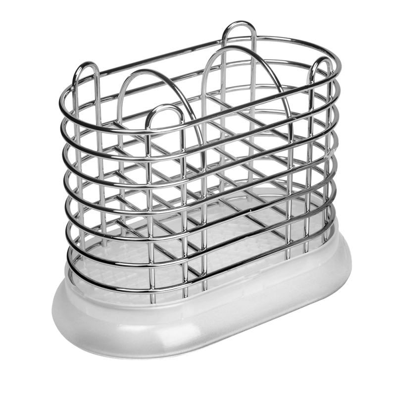 Ociekacz na sztućce z podstawką 0005 biały