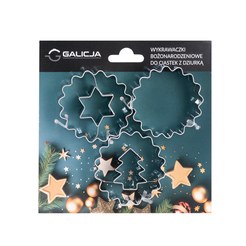 Wykrawaczki do ciastek z dziurką BN 3 sztuki 19693