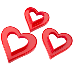 Wykrawaczki dwustronne SERCE 3 sztuki 31145