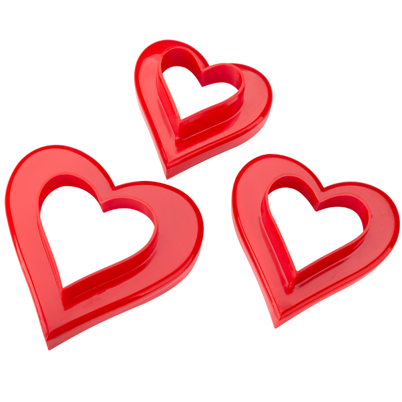 Wykrawaczki dwustronne SERCE 3 sztuki 31145