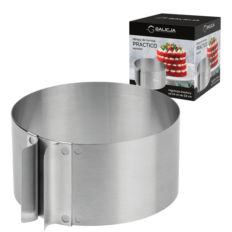 Obręcz do tortów wysoka PRACTICO 04279 