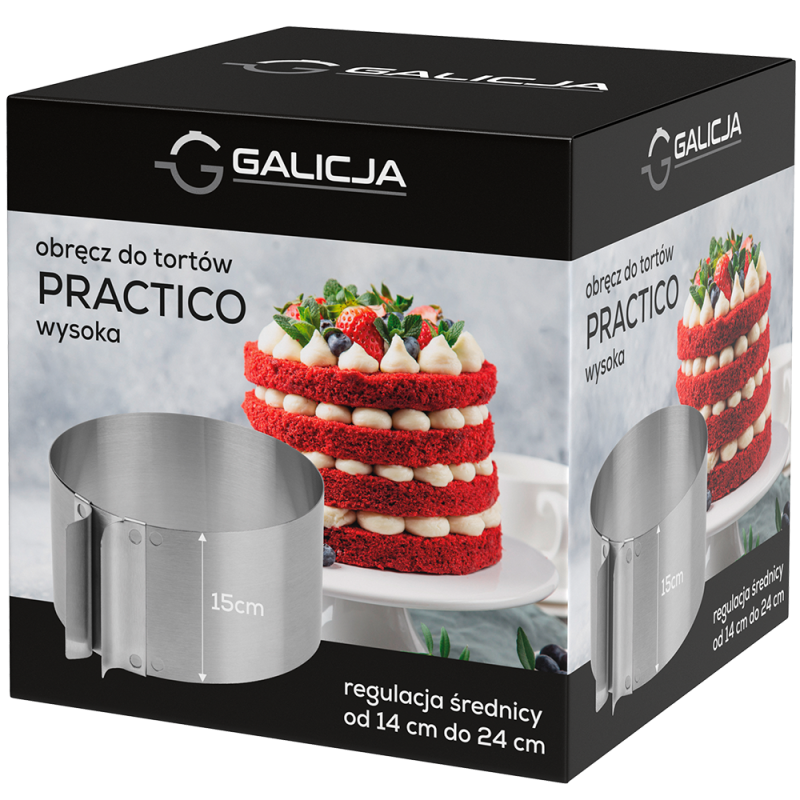Obręcz do tortów wysoka PRACTICO 04279 