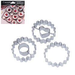 Wykrawaczki do ciastek z dziurką PRACTICO 3 sztuki 19686