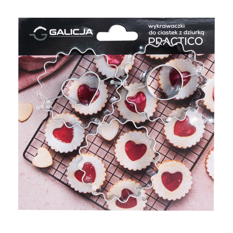 Wykrawaczki do ciastek z dziurką PRACTICO 3 sztuki 19686