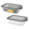 KEEP IT FRESH Pojemnik ze szkła żaroodpornego 1000ml (prostokątny) 51477 wz. GREY