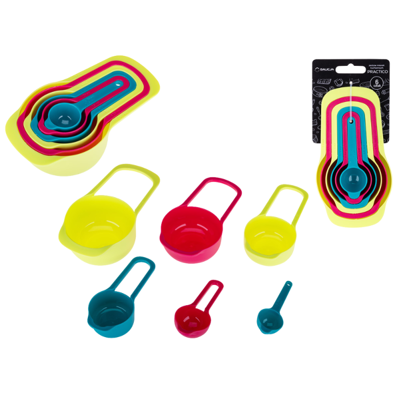 Zestaw miarek kuchennych PRACTICO 6 sztuk 19662