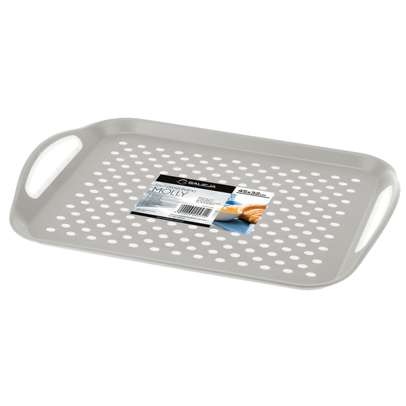 Taca prostokątna MOLLY 45x32cm 8872 szary 