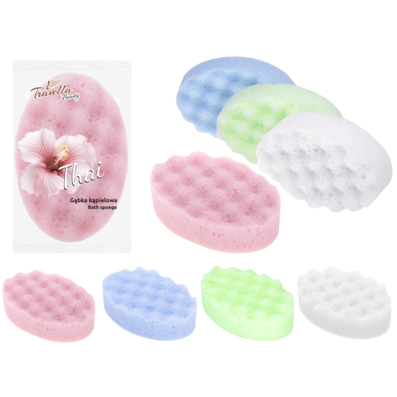 GĄBKA KĄPIELOWA THAI 1szt.mix kolorów (RAVI)