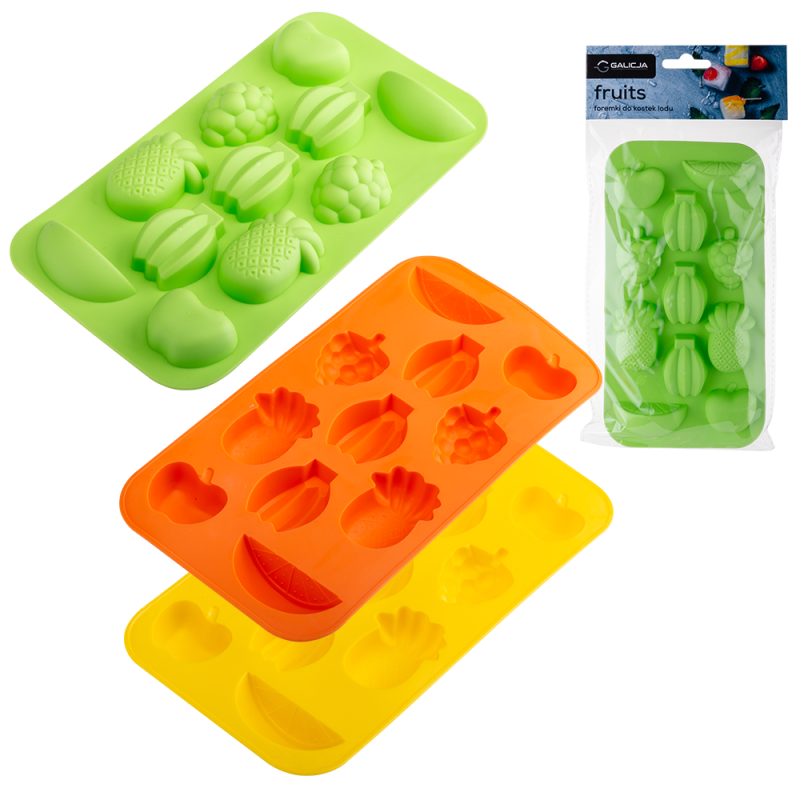Foremki do kostek lodu FRUITS 13585