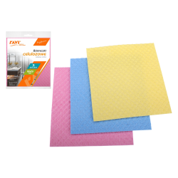 Ściereczki celulozowe 18x19cm 3szt. 10406