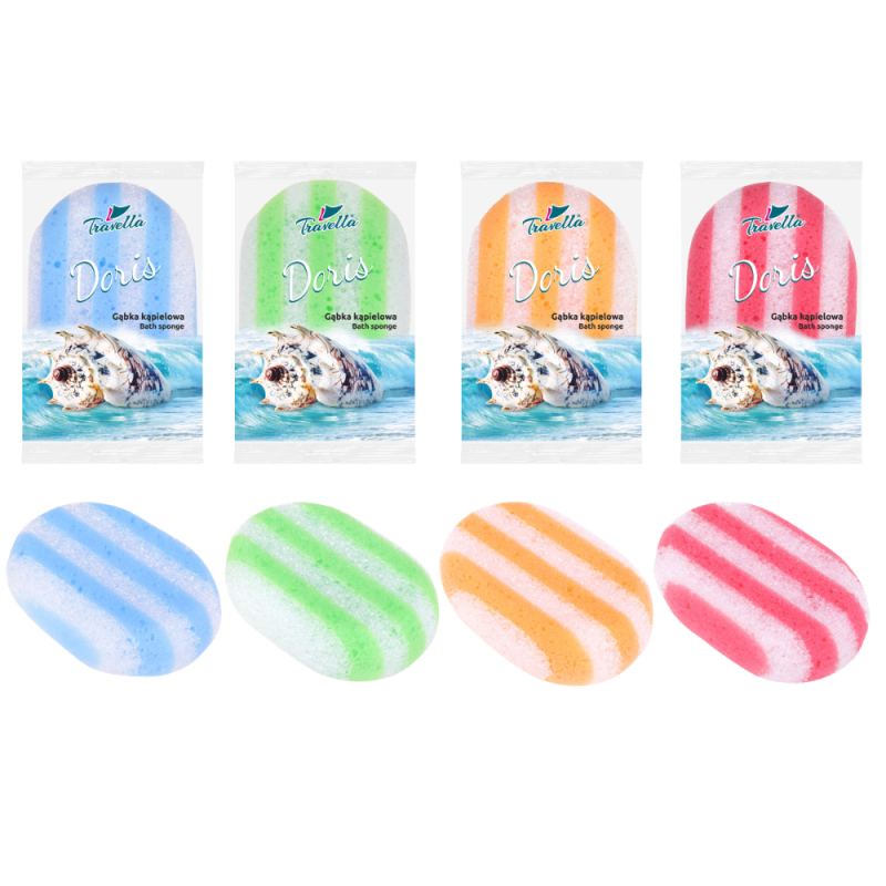 Gąbka kąpielowa DORIS 1 szt. 10501 mix kolorów