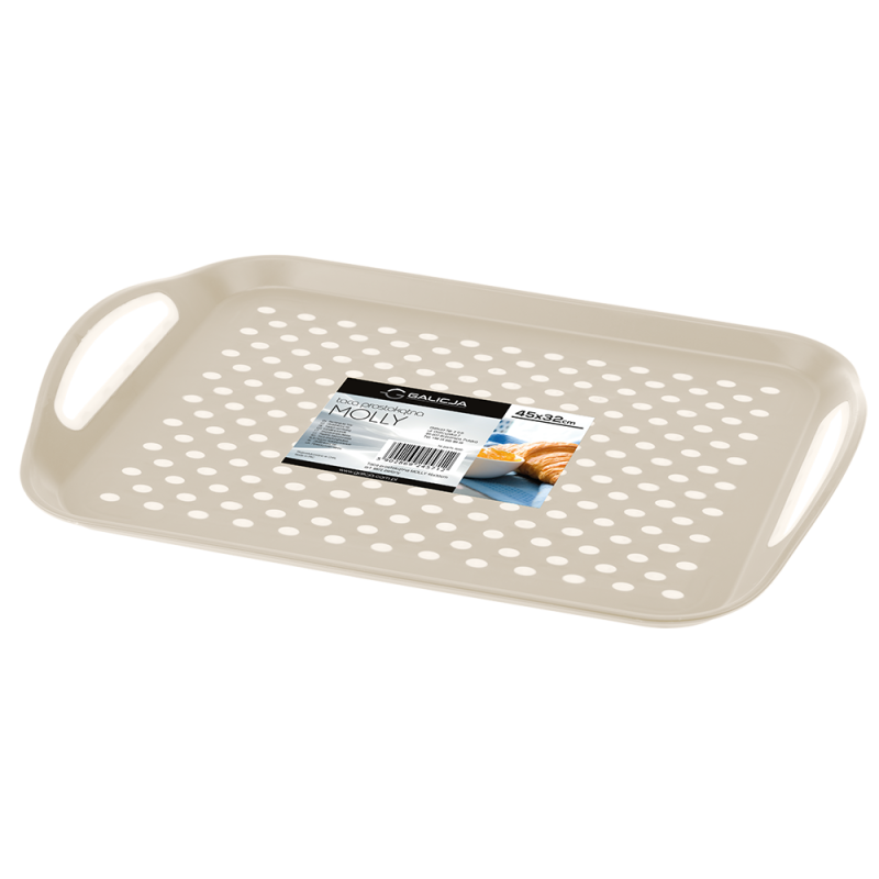 Taca prostokątna MOLLY 45x32cm 8872 beżowy 