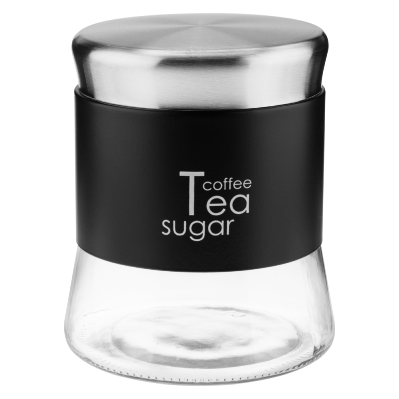 Pojemnik szklany GRENO 750ml 24731 czarny