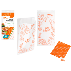 Torebki śniadaniowe 12,5x25cm, 40szt.  00317 !