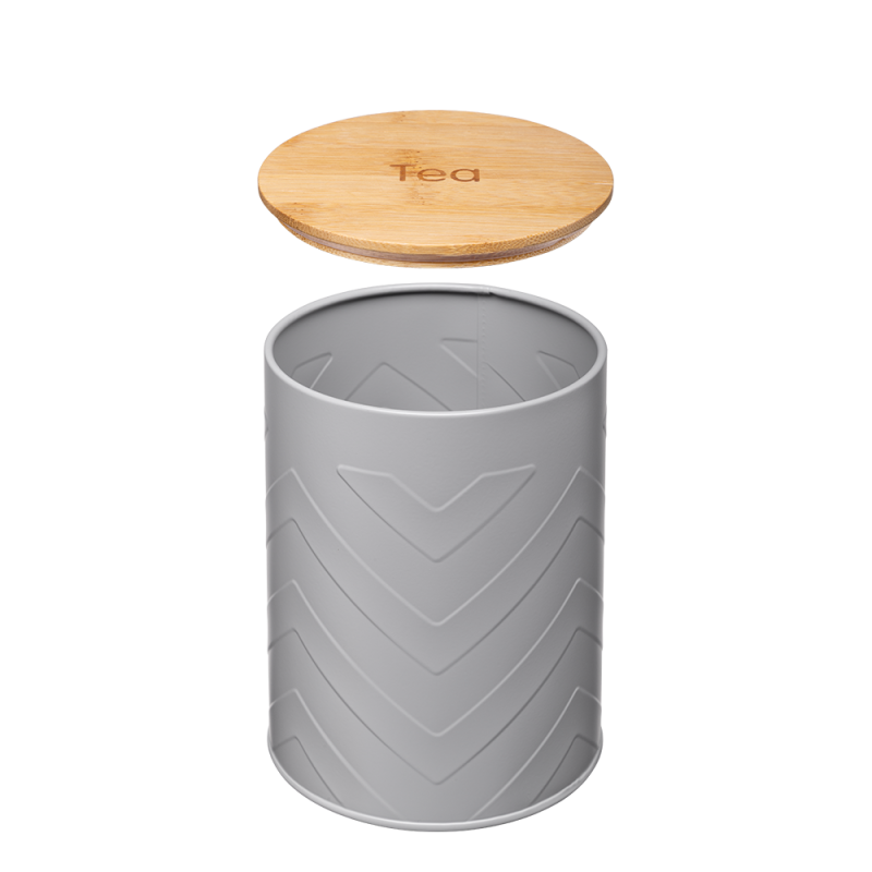 Pojemnik metalowy GOMERO TEA 32197 szary