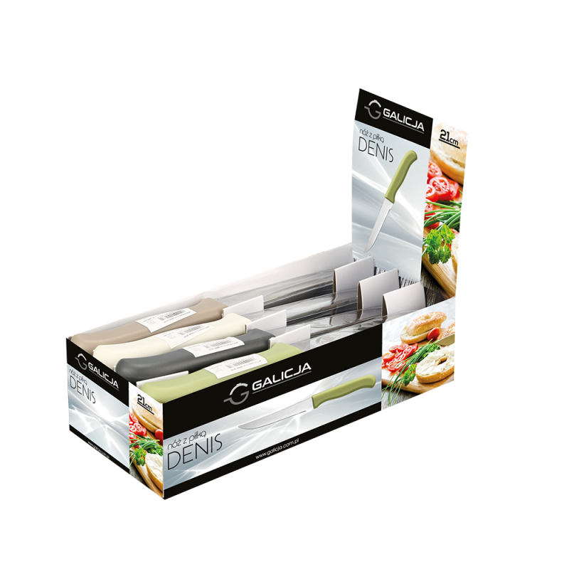Nóż z piłką DENIS 21cm 20167 (display 20 sztuk)
