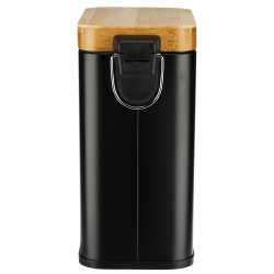 Kosz łazienkowy na śmieci prostokątny BLACK/WHITE 5l 24374  czarny