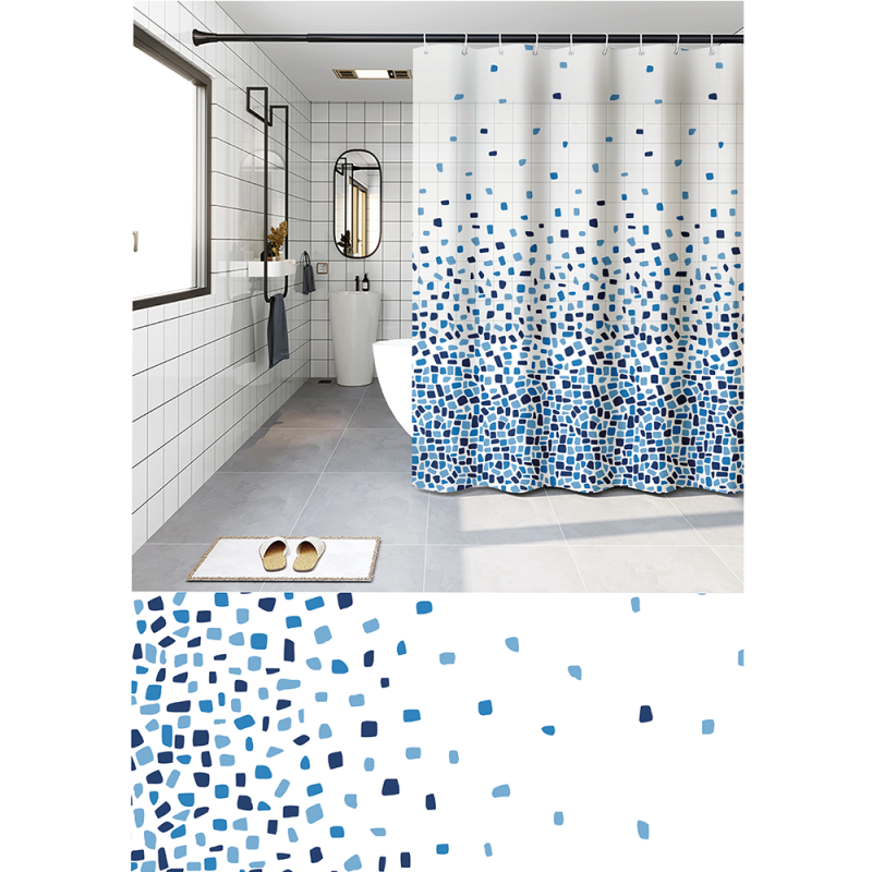 Zasłona prysznicowa PEVA 180x180cm 27516 wzór 14