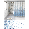 Zasłona prysznicowa PEVA 180x180cm 27516 wzór 14