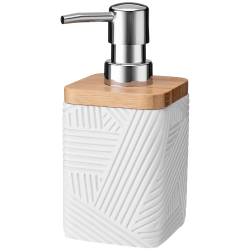 Dozownik na mydło CAMINO kwadratowy 08833 biały