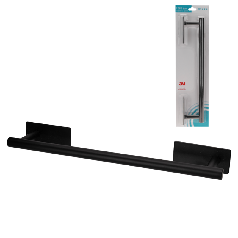 Wieszak na ręcznik drążek FARO BLACK 18160 !