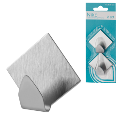 Komplet wieszaków samoprzylepnych romb NIKO 2 sztuki 8447