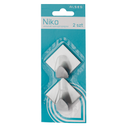 Komplet wieszaków samoprzylepnych romb NIKO 2 sztuki 8447