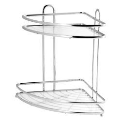 Półka łazienkowa narożna 2 poziomowa BLANCA 0697