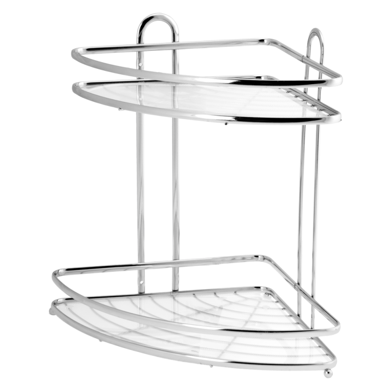 Półka łazienkowa narożna 2 poziomowa BLANCA 0697