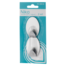 Komplet wieszaków samoprzylepnych owalnych NIKO 2 sztuki 20141