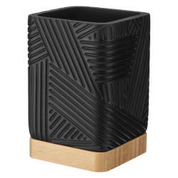 Kubek łazienkowy CAMINO kwadratowy 08840 czarny