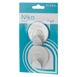 Komplet wieszaków samoprzylepnych okrągłych NIKO 2 sztuki 6470