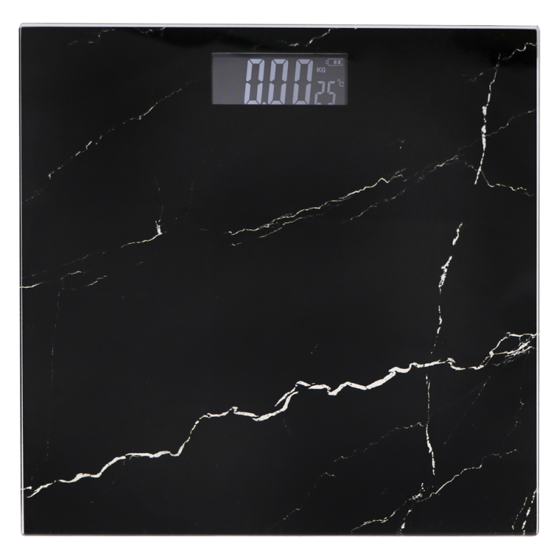 Waga łazienkowa MARBLE BLACK 28x28cm 18504