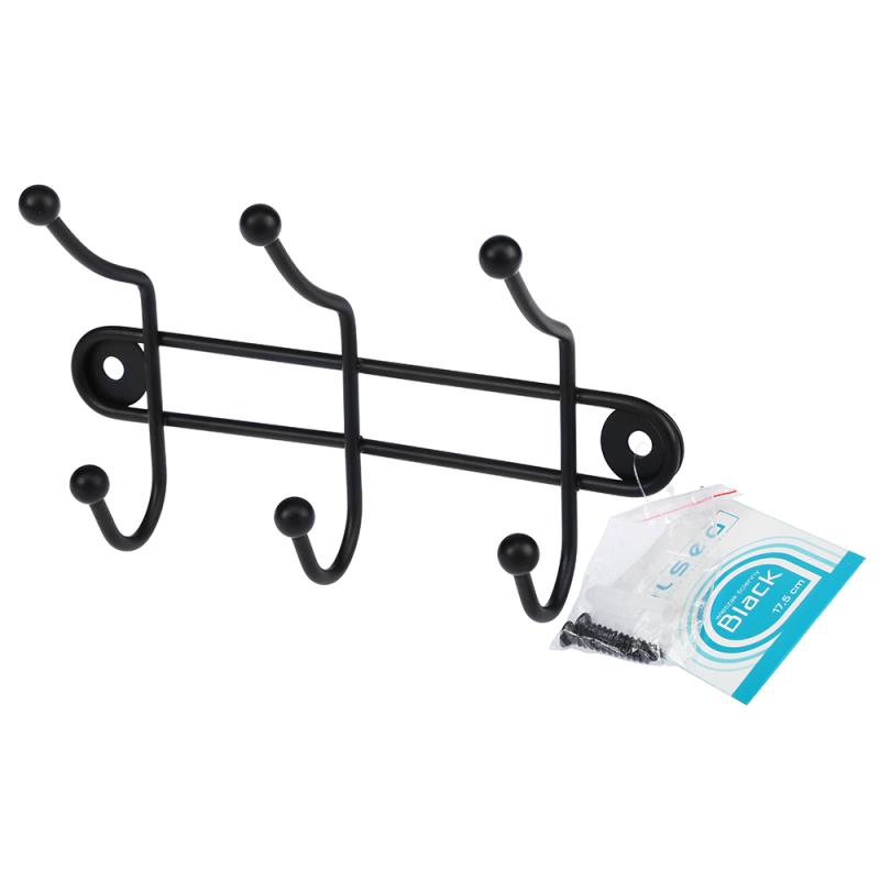 Wieszak ścienny 3 ramienny BLACK 23101