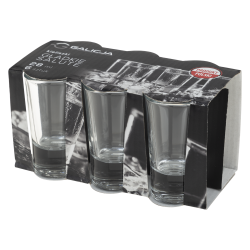 Komplet kieliszków gładkich SALUTE 28ml 6 sztuk 12601