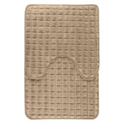 Komplet dywaników łazienkowych PANAMA 45x70/45x45cm 2 elementy 06266 beżowy ciemny