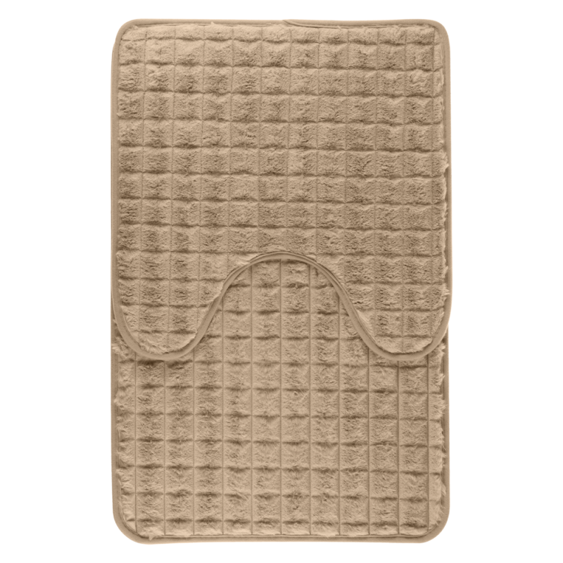 Komplet dywaników łazienkowych PANAMA 45x70/45x45cm 2 elementy 06266 beżowy ciemny