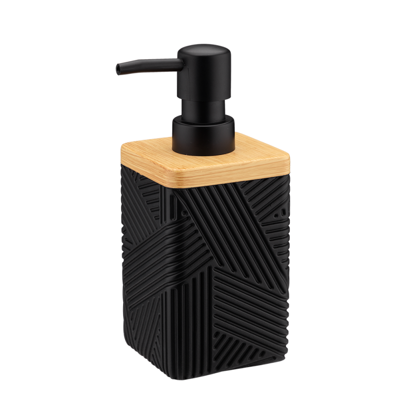 Dozownik na mydło CAMINO kwadratowy 08833 czarny