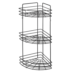 Półka narożna 3 poziomowa BLACK 07034