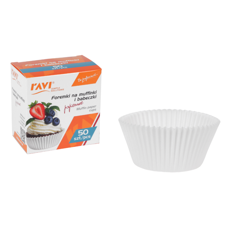Foremki papierowe na muffinki i babeczki 50 szt. 20383