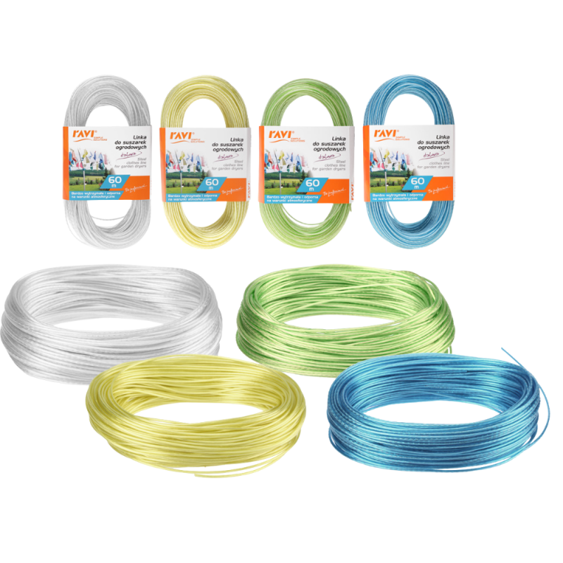 Linka stalowa do suszarek ogrodowych 60m