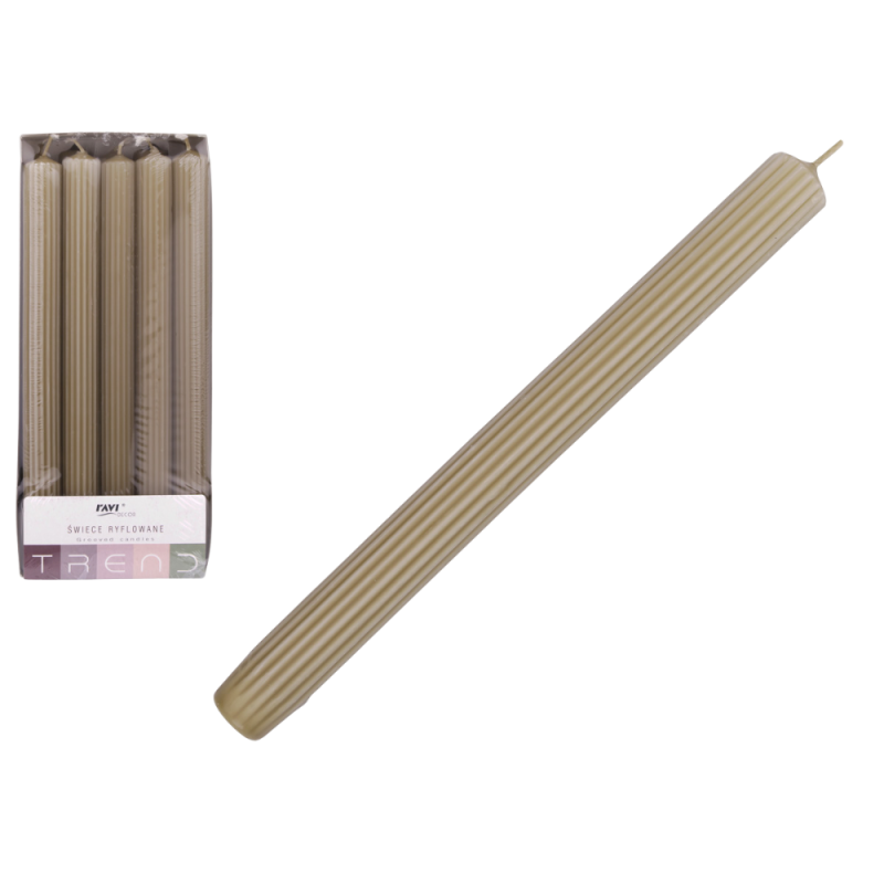 Świeca Ryflowana TREND 22/240 72014 kaszmirowy wz1