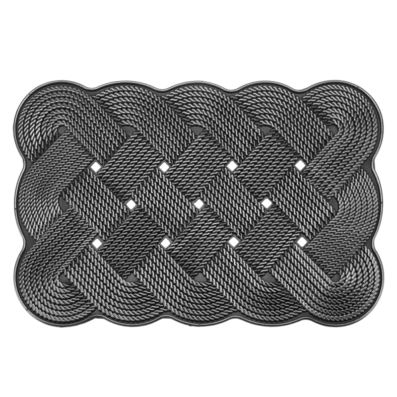 Wycieraczka gumowa TREVOR 60x40cm 28985 srebrny 