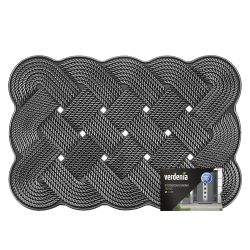 Wycieraczka gumowa TREVOR 60x40cm 28985 srebrny 