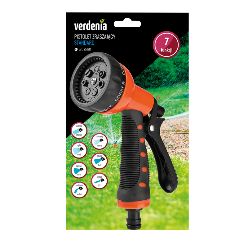 Pistolet zraszający STANDARD 7 funkcji  25178