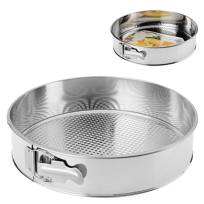 Tortownica fakturowana PLATINO 28cm 27231